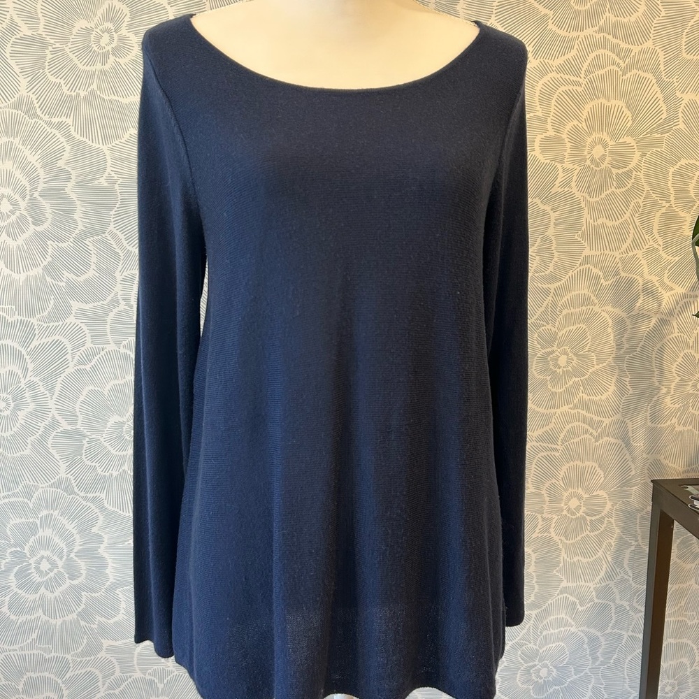 Lilly Pulitzer Open Back Navy Blue Sweater -Sz L